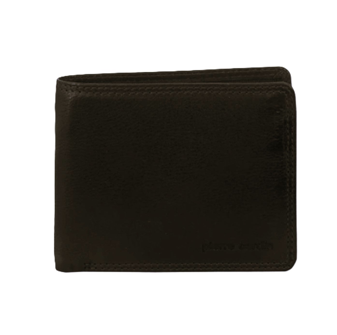 Pierre Cardin Men’s Italian Rustic Leather Tri-fold Wallet in Black