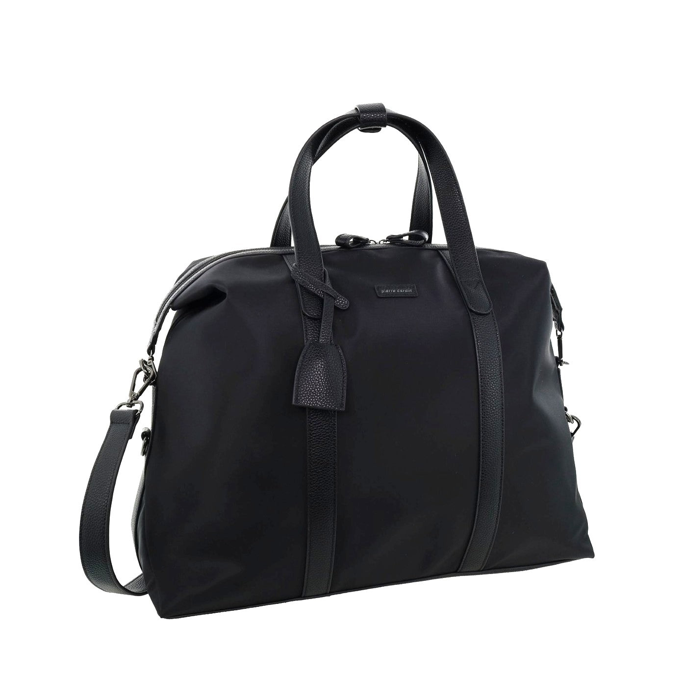 Pierre Cardin Nylon Travel-Overnight Bag in Black