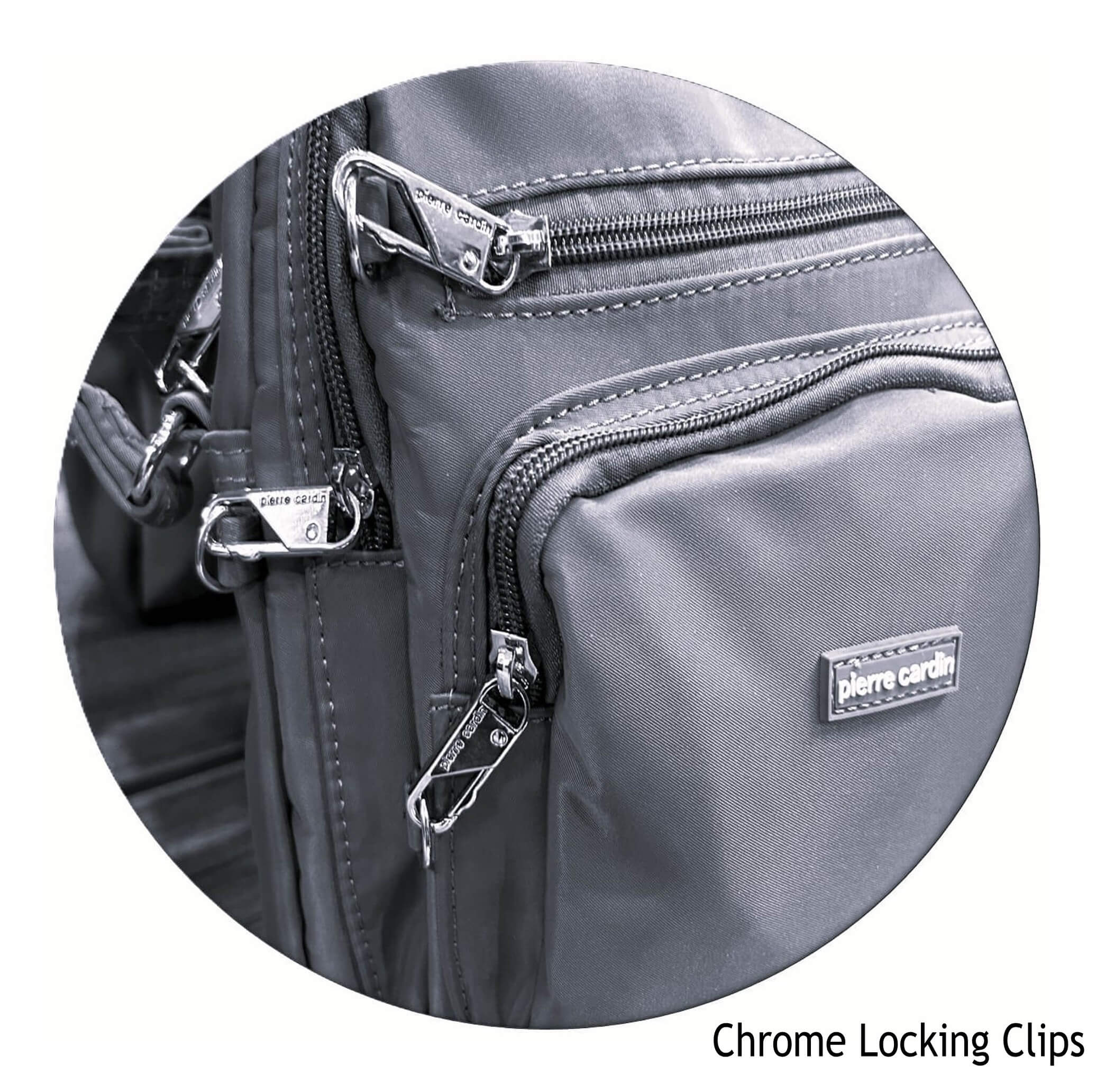 Pierre Cardin Chrome Locking Clips