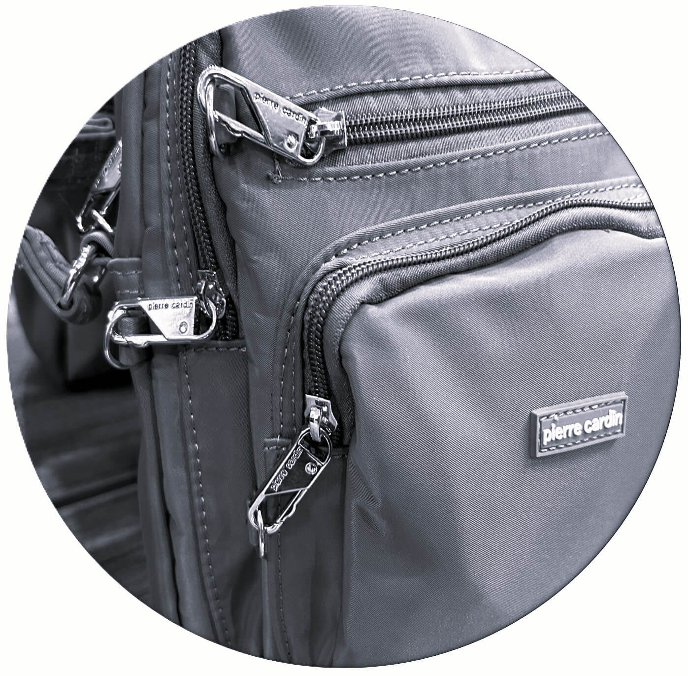 Pierre Cardin Locking Clips on Nylon Bags