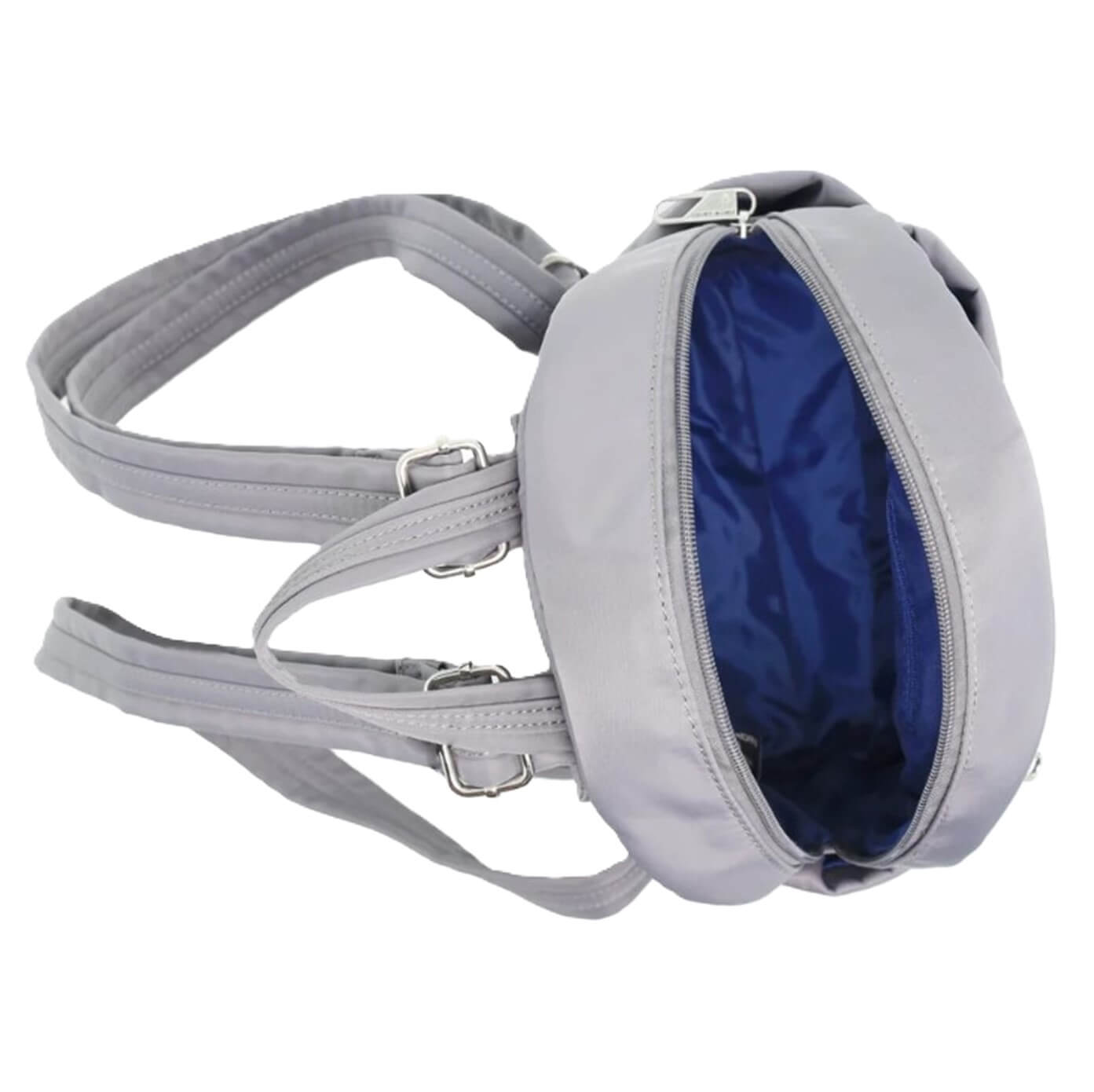 Pierre Cardin Nylon RFID Backpack with Anti-Theft Features in Grey