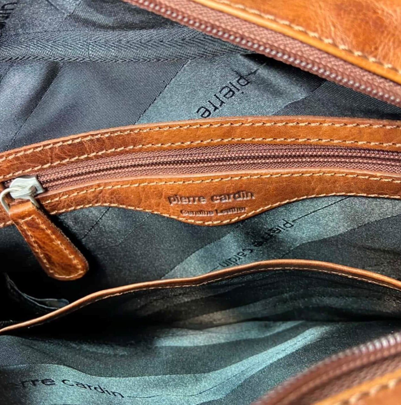 Pierre Cardin PC2800 Rustic Leather Cross Body-iPad Bag/Cognac