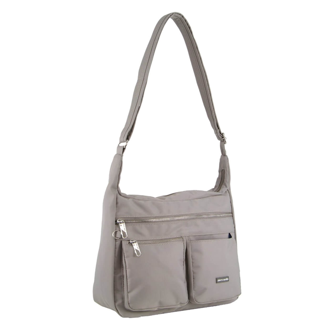 Pierre Cardin PC2998 Nylon Anti-Theft Cross Body Bag/Taupe