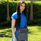 Pierre Cardin PC3265 Nylon Anti-Theft Cross Body-bag/Grey
