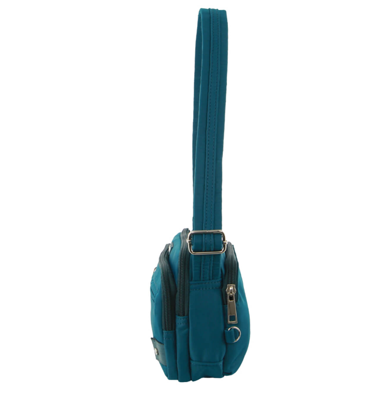 Pierre Cardin Ladies Nylon Anti-Theft RFID Crossbody Bag in Turquoise