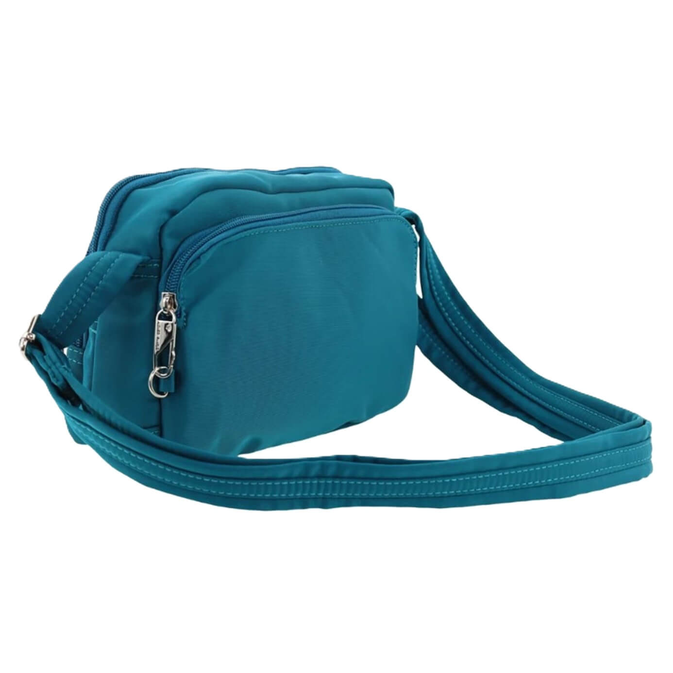 Pierre Cardin Ladies Nylon Anti-Theft RFID Crossbody Bag in Turquoise