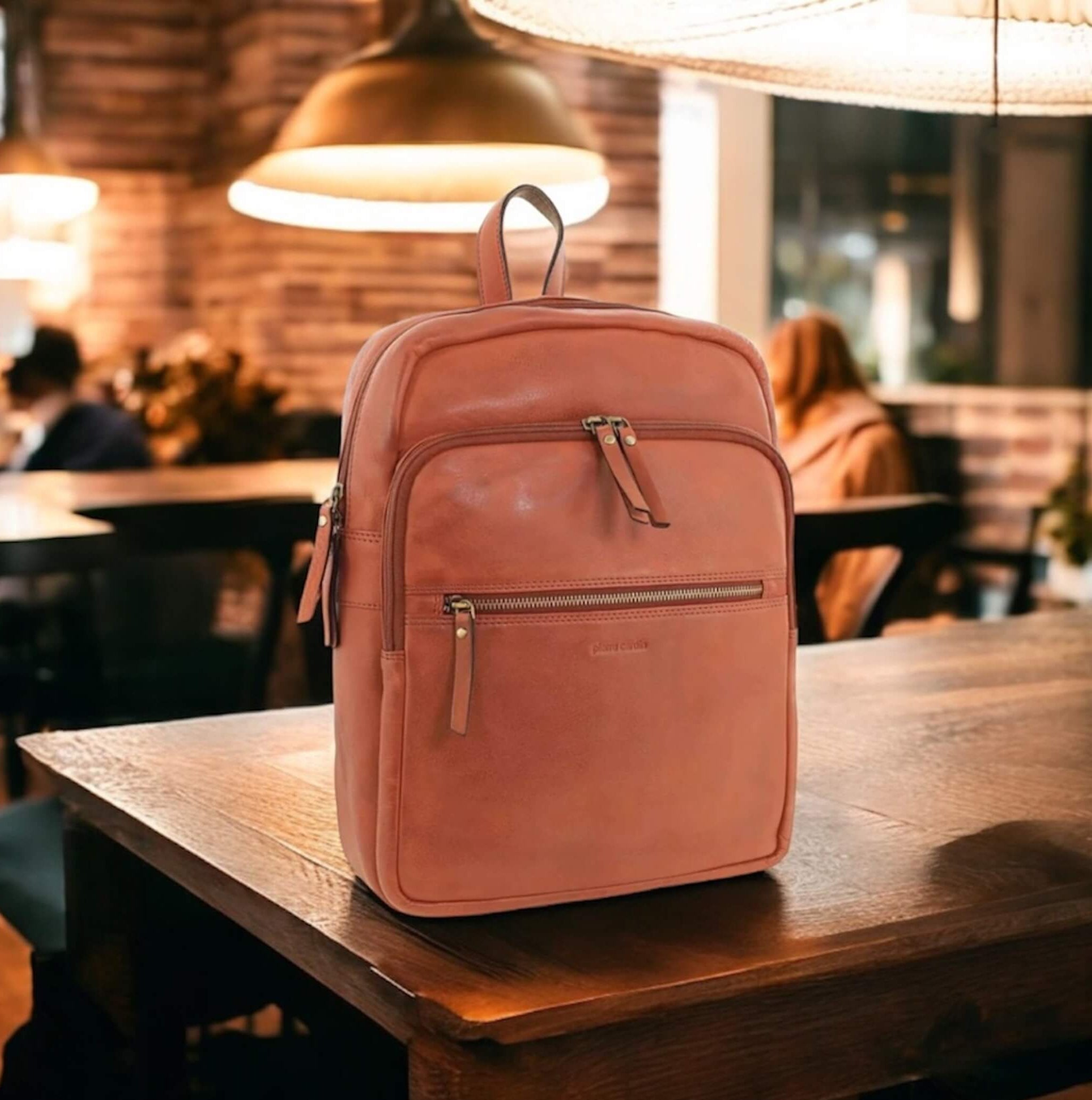 Pierre Cardin PC3332 Burnished Leather Laptop Backpack