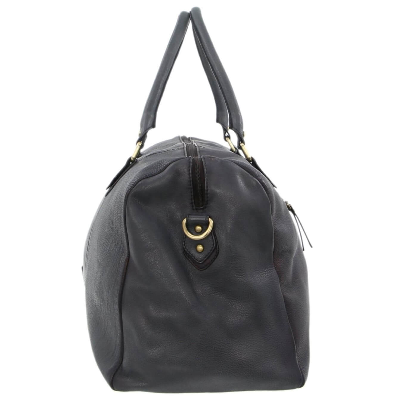 Pierre Cardin Men's Leather Travel and Toiletry Bag in Black