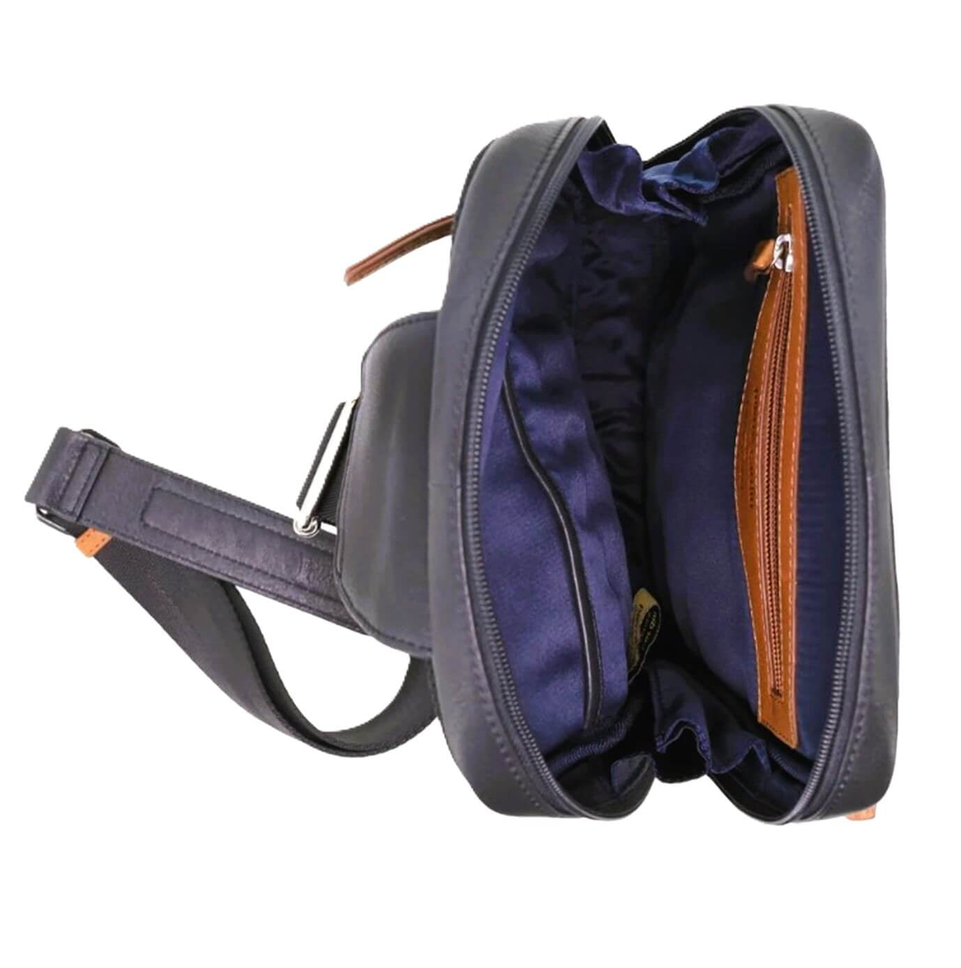 Pierre Cardin Italian Leather 3-Way Sling Bag