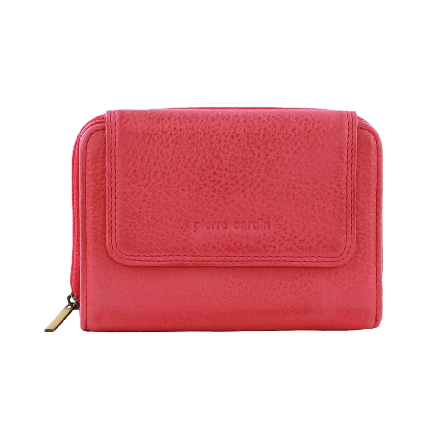 Pierre Cardin Women’s Leather RFID Bi-Fold Wallet in Pink