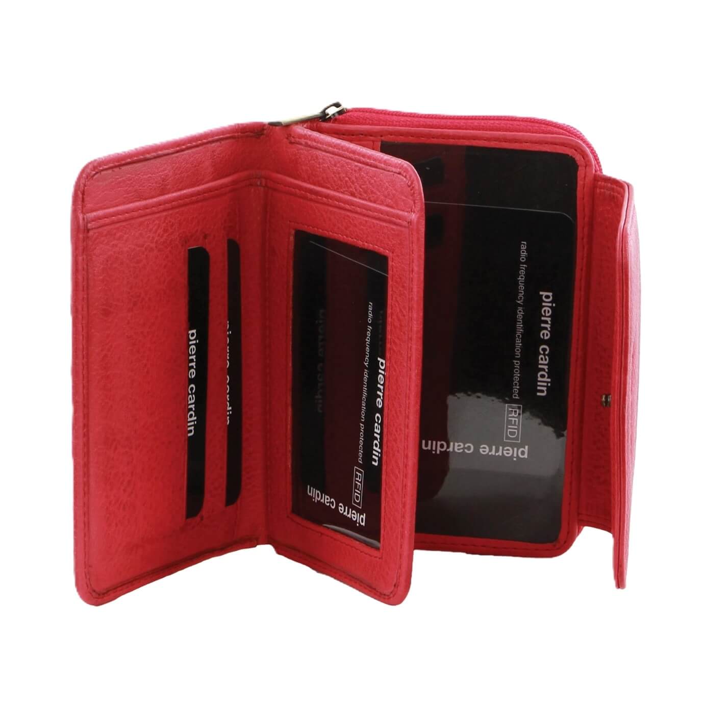 Pierre Cardin Women’s Leather RFID Bi-Fold Wallet in Pink