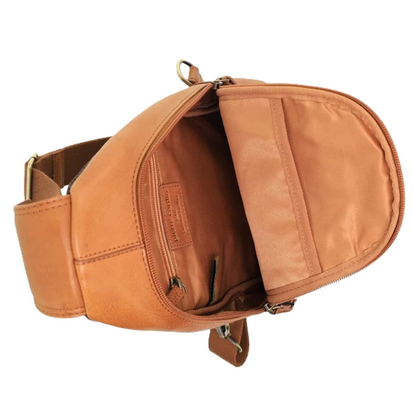 Pierre Cardin PC3711 Mens Leather Sling Bag/Cognac