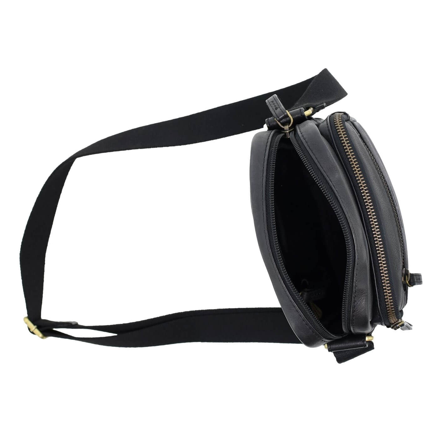 Pierre Cardin PC3764 Mens Italian Leather Cross Body Bag/Black