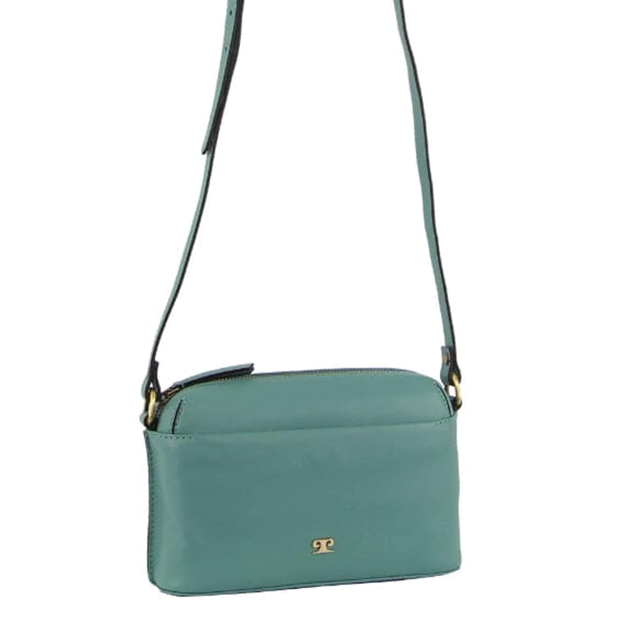 Pierre Cardin Casual Leather Crossbody Bag in Moss
