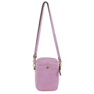 Pierre Cardin Ladies Leather Textured Phone Bag in Pink