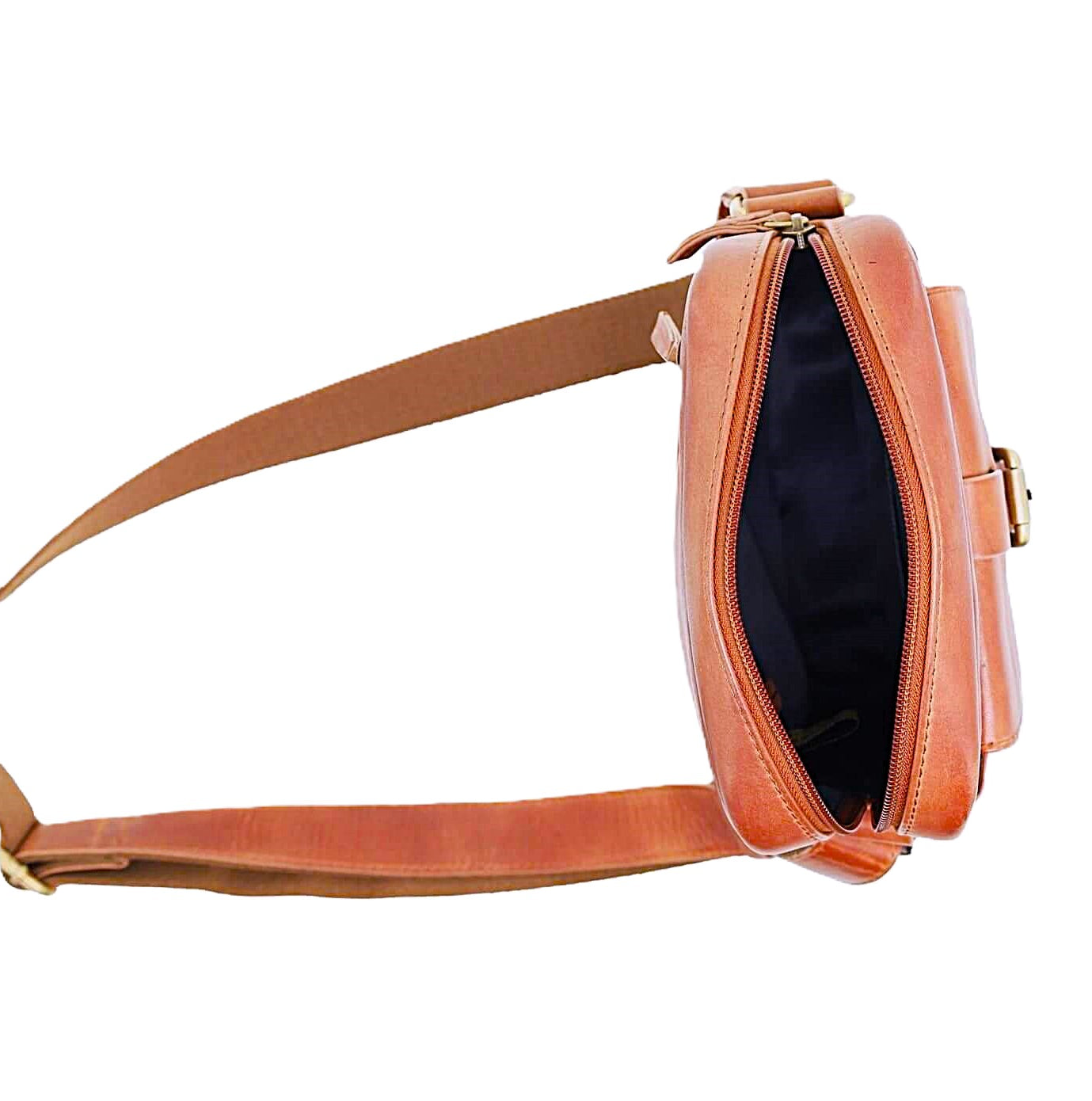 Pierre Cardin PC3829 Italian Leather Cross Body Bag/Cognac