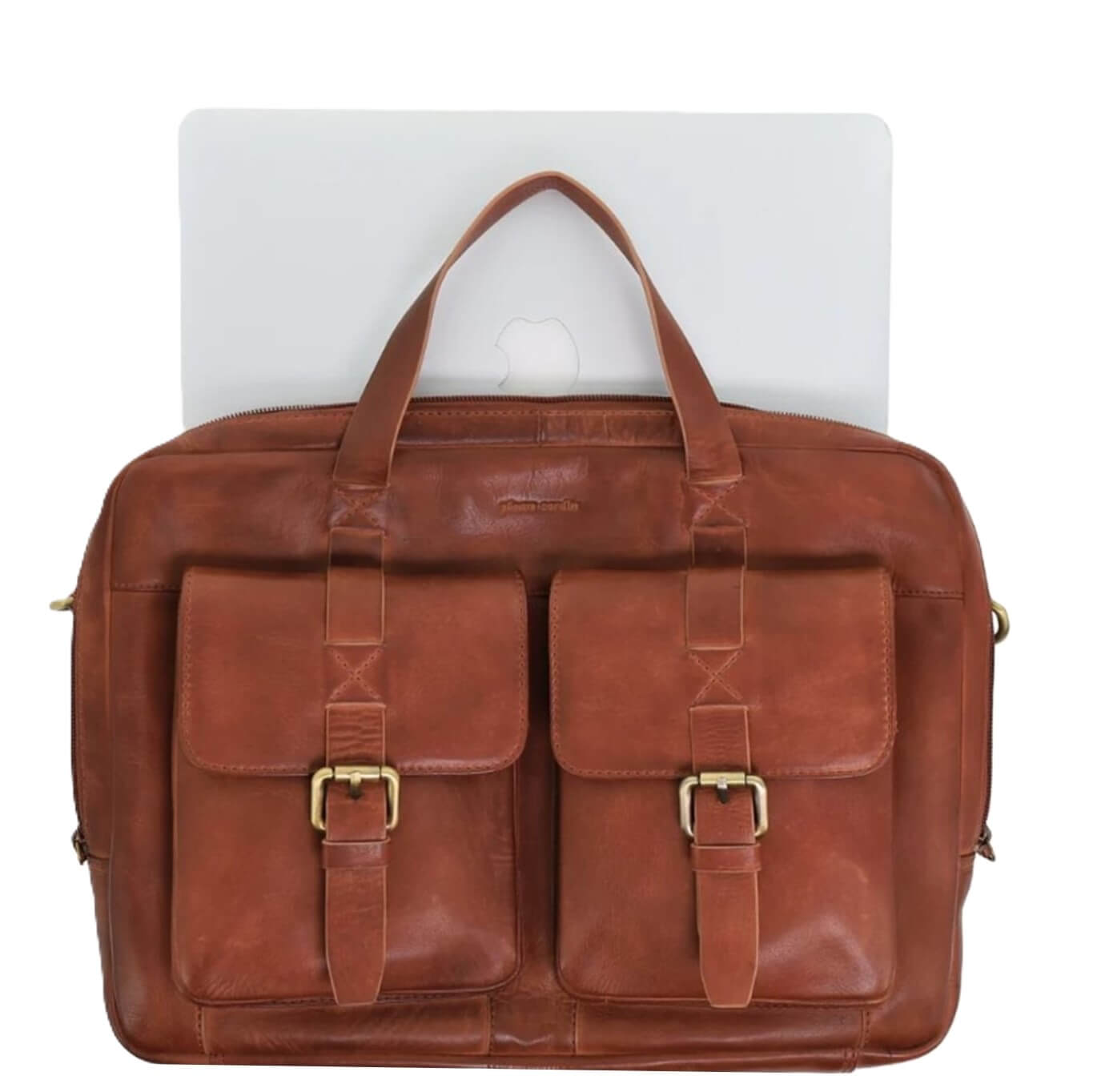 Pierre Cardin PC3831 Mens Leather Business Bag/Cognac