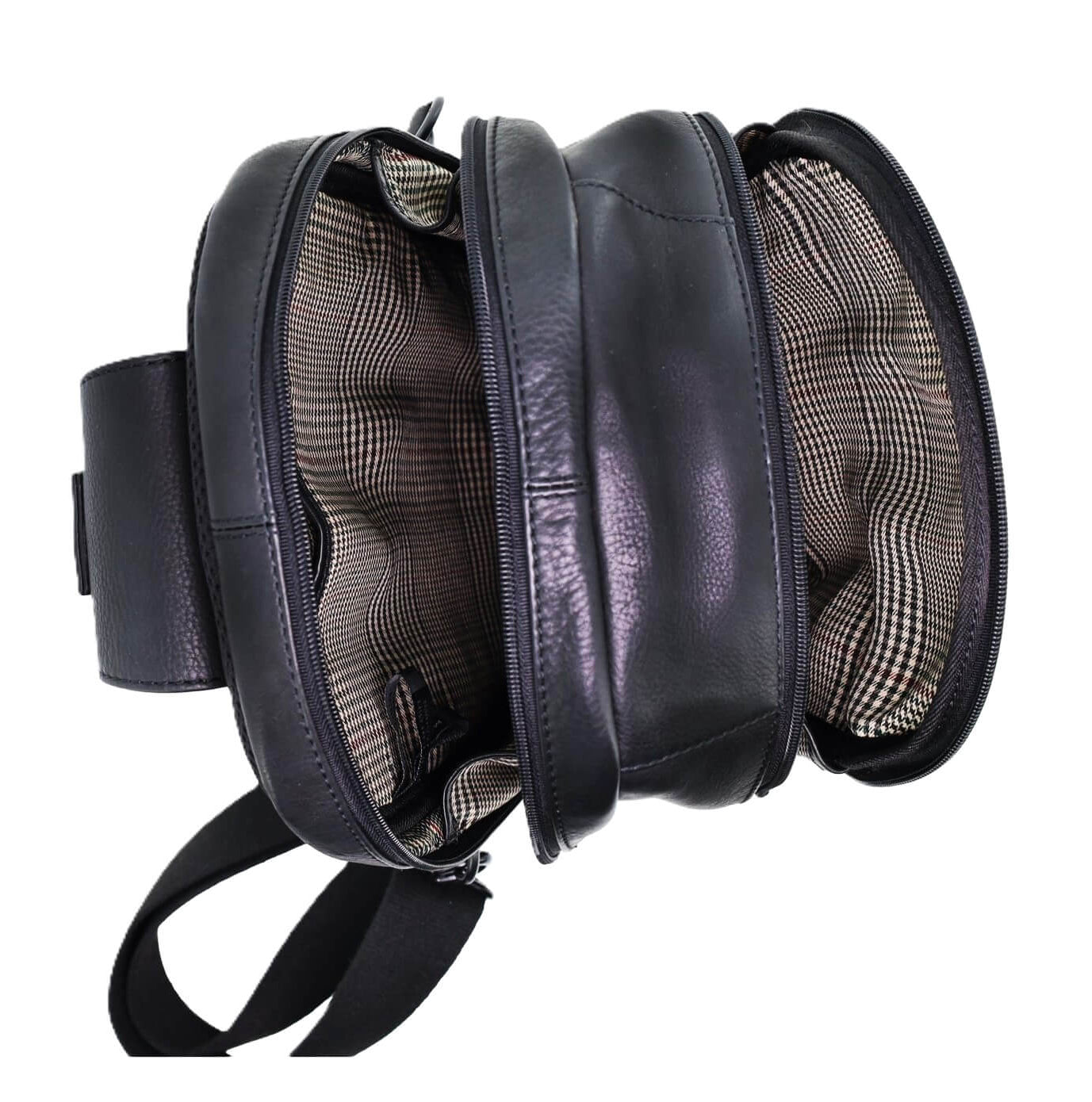 Pierre Cardin PC3882 Italian Leather Large 3-Way Sling Bag/Black