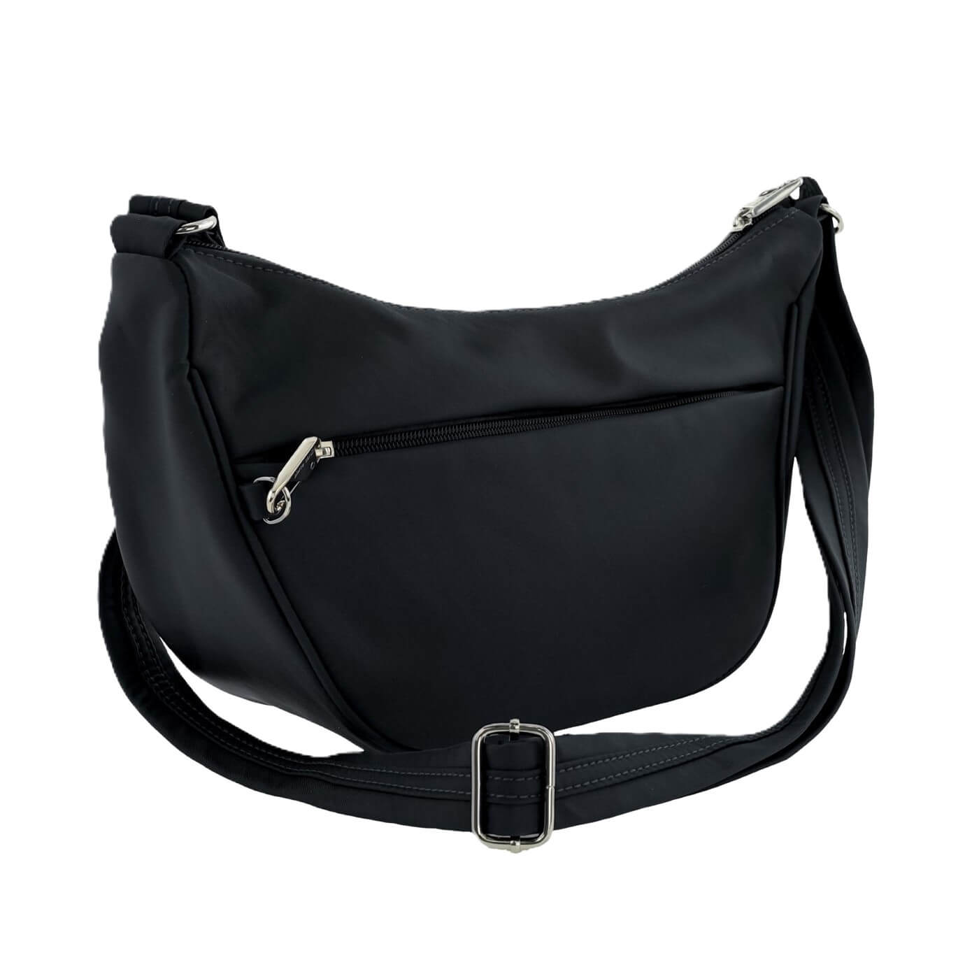 Pierre Cardin Ladies Nylon Anti-Theft-RFID Cross Body Bag in Black