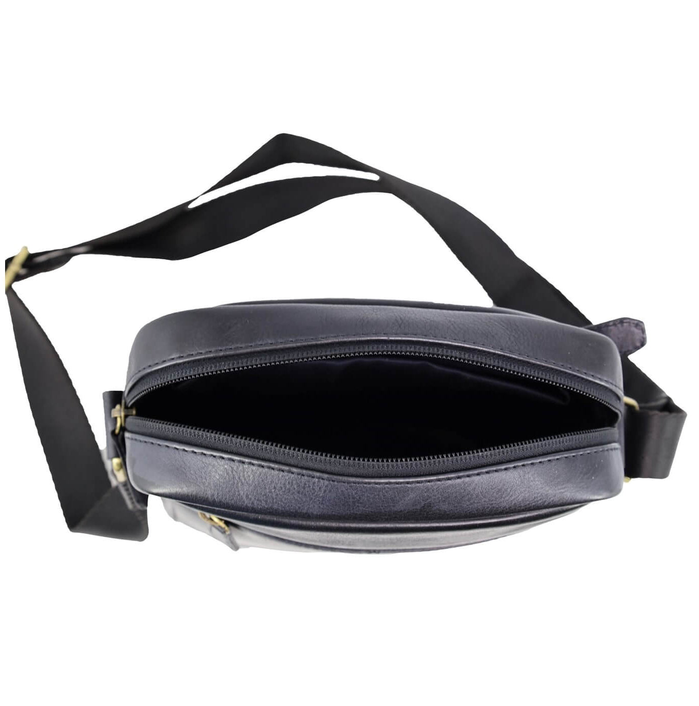 Pierre Cardin Men’s Leather Versatile Crossbody Bag in Black