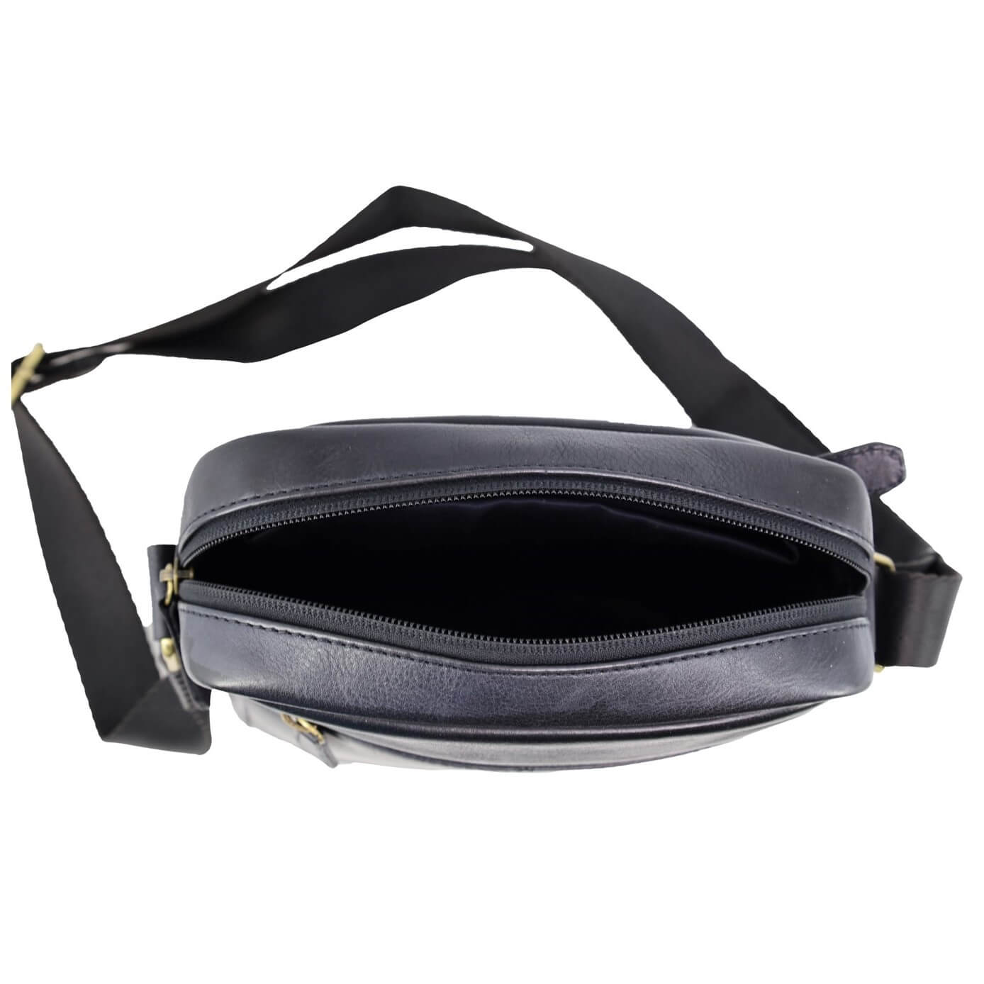 Pierre Cardin Men’s Leather Versatile Crossbody Bag in Black