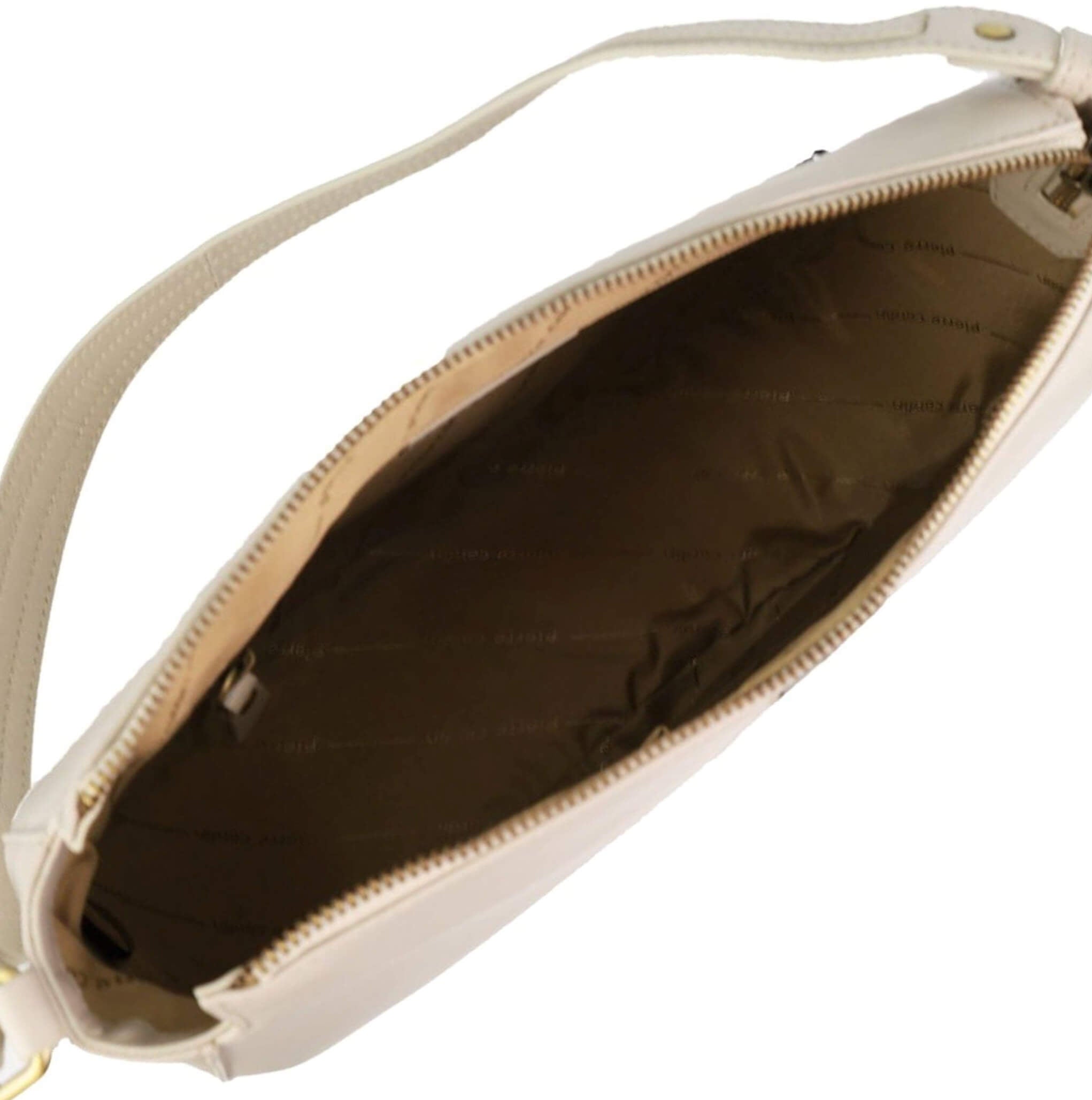 Pierre Cardin Ladies Leather Classic Hobo Bag in Bone