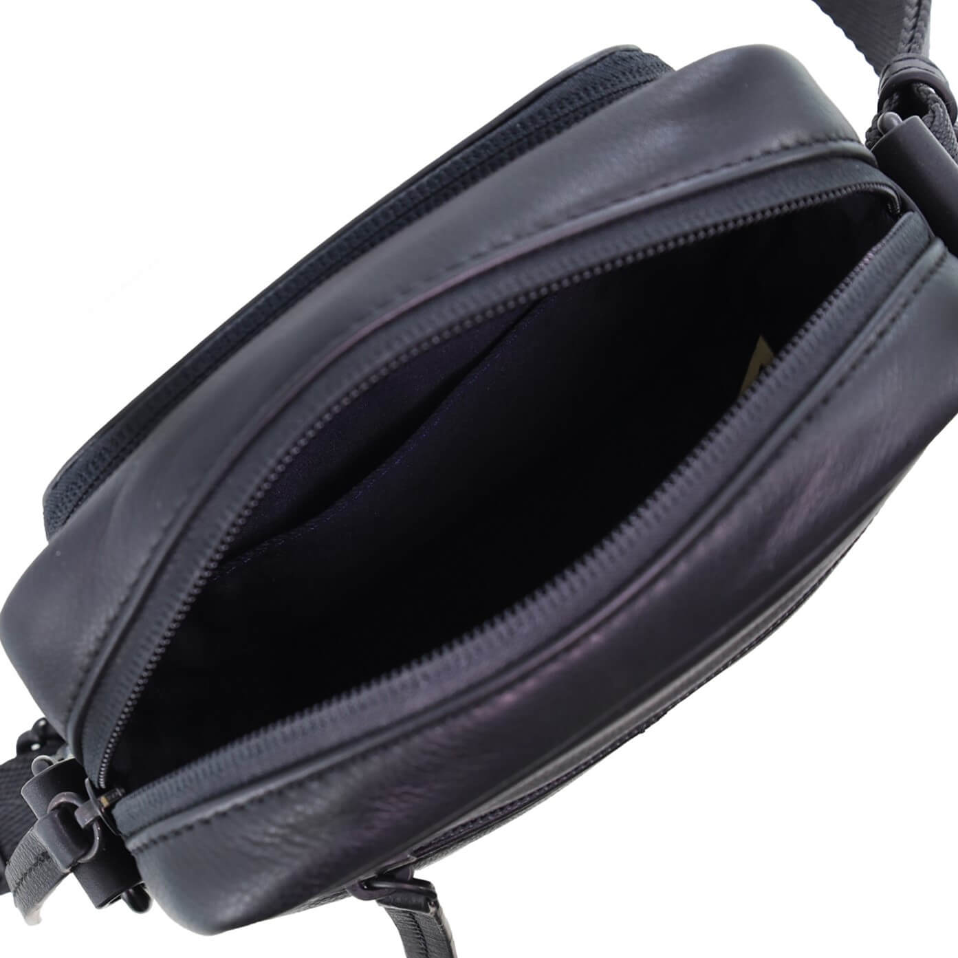 Pierre Cardin Men’s Genuine Leather Classic Crossbody Bag in Black