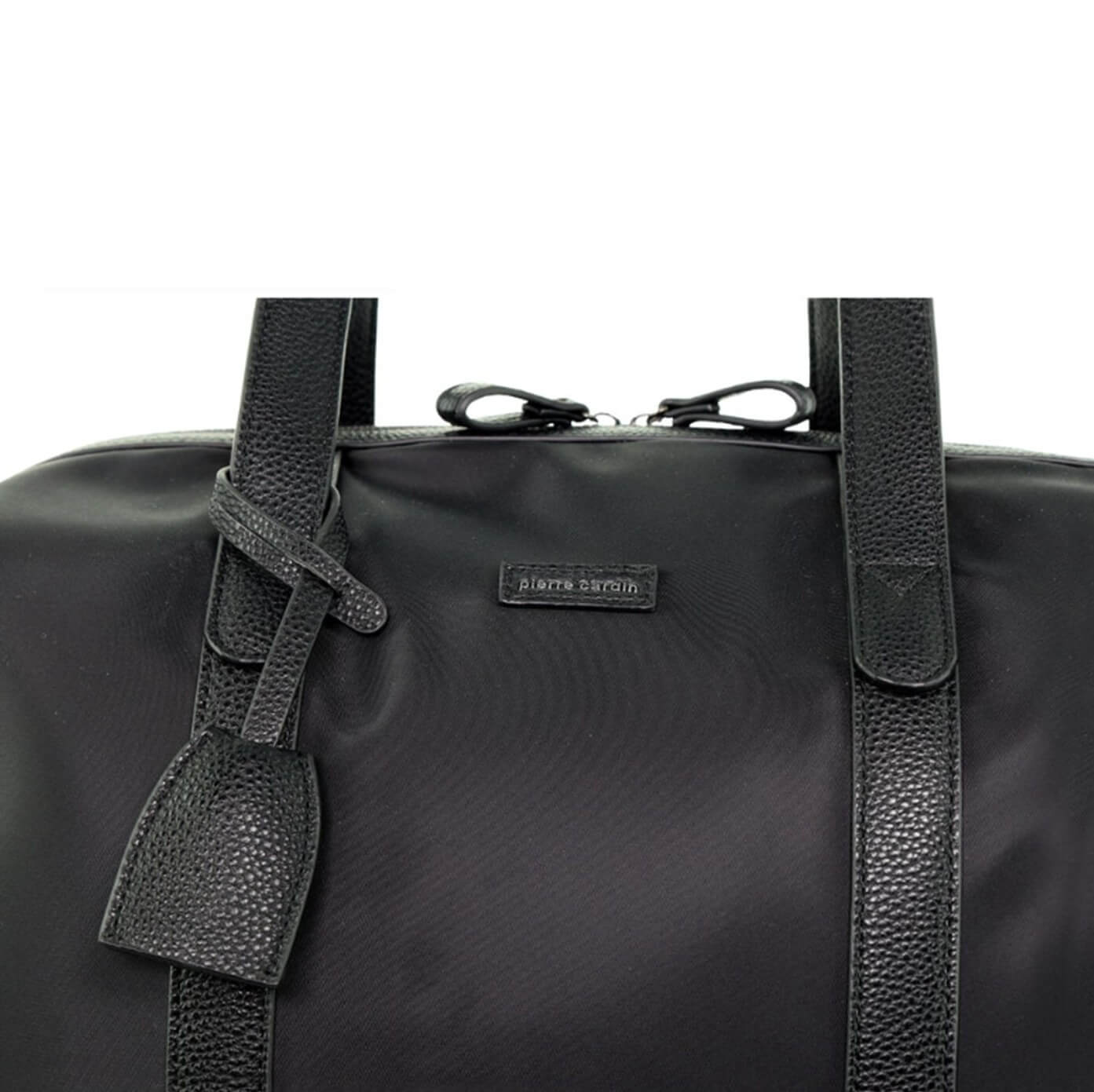 Pierre Cardin Nylon Adventurous Overnight-Travel Bag in Black