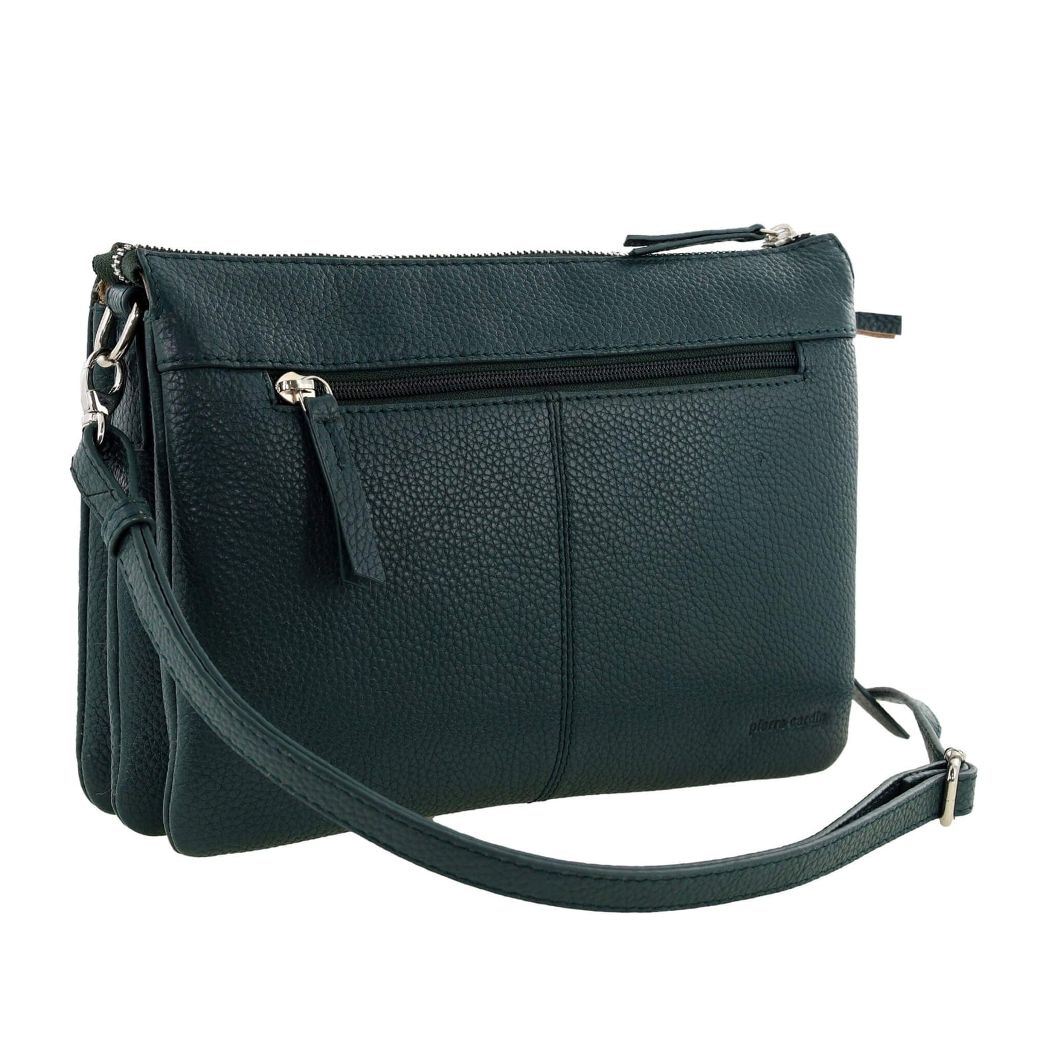 Pierre Cardin Ladies Leather Crossbody Bag in Green