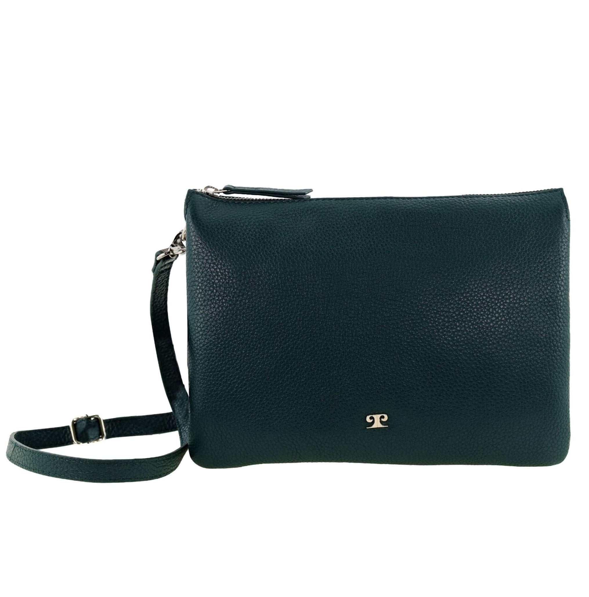 Pierre Cardin Ladies Leather Crossbody Bag in Green