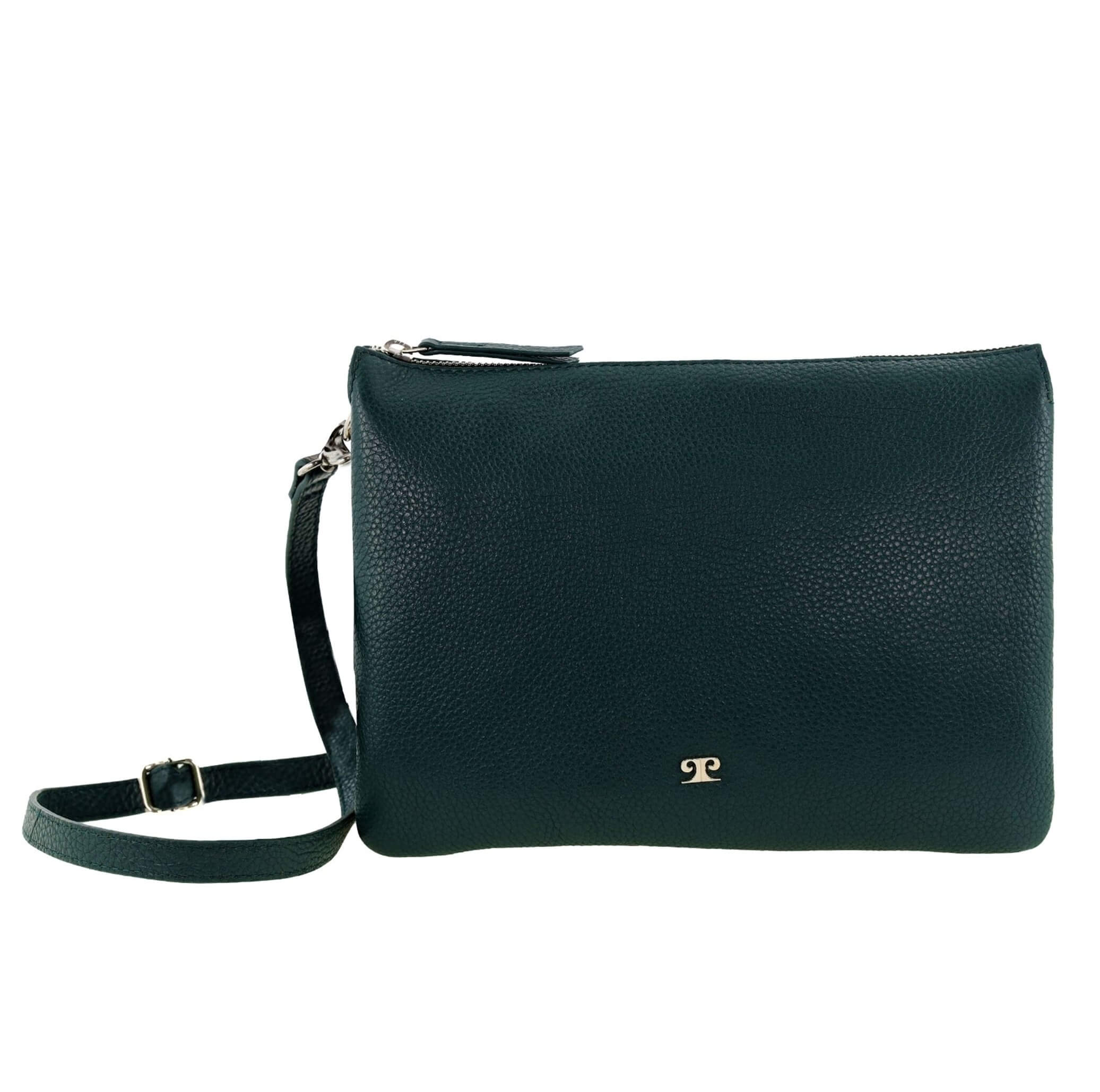 Pierre Cardin Ladies Leather Crossbody Bag in Green