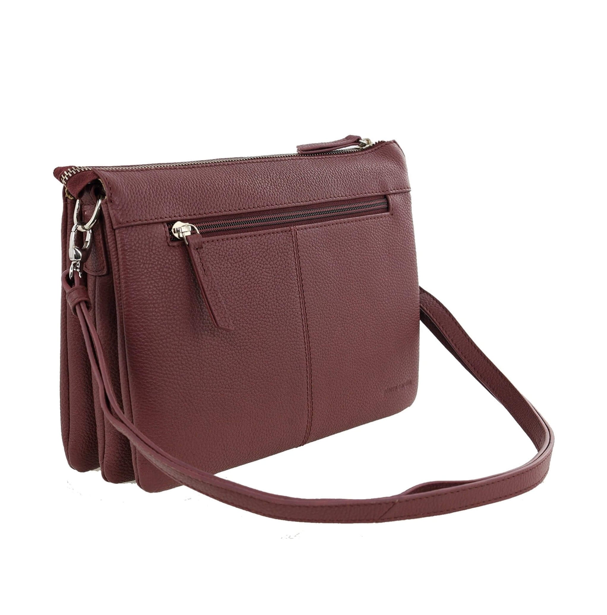 Pierre Cardin Ladies Leather Crossbody Bag in Shiraz