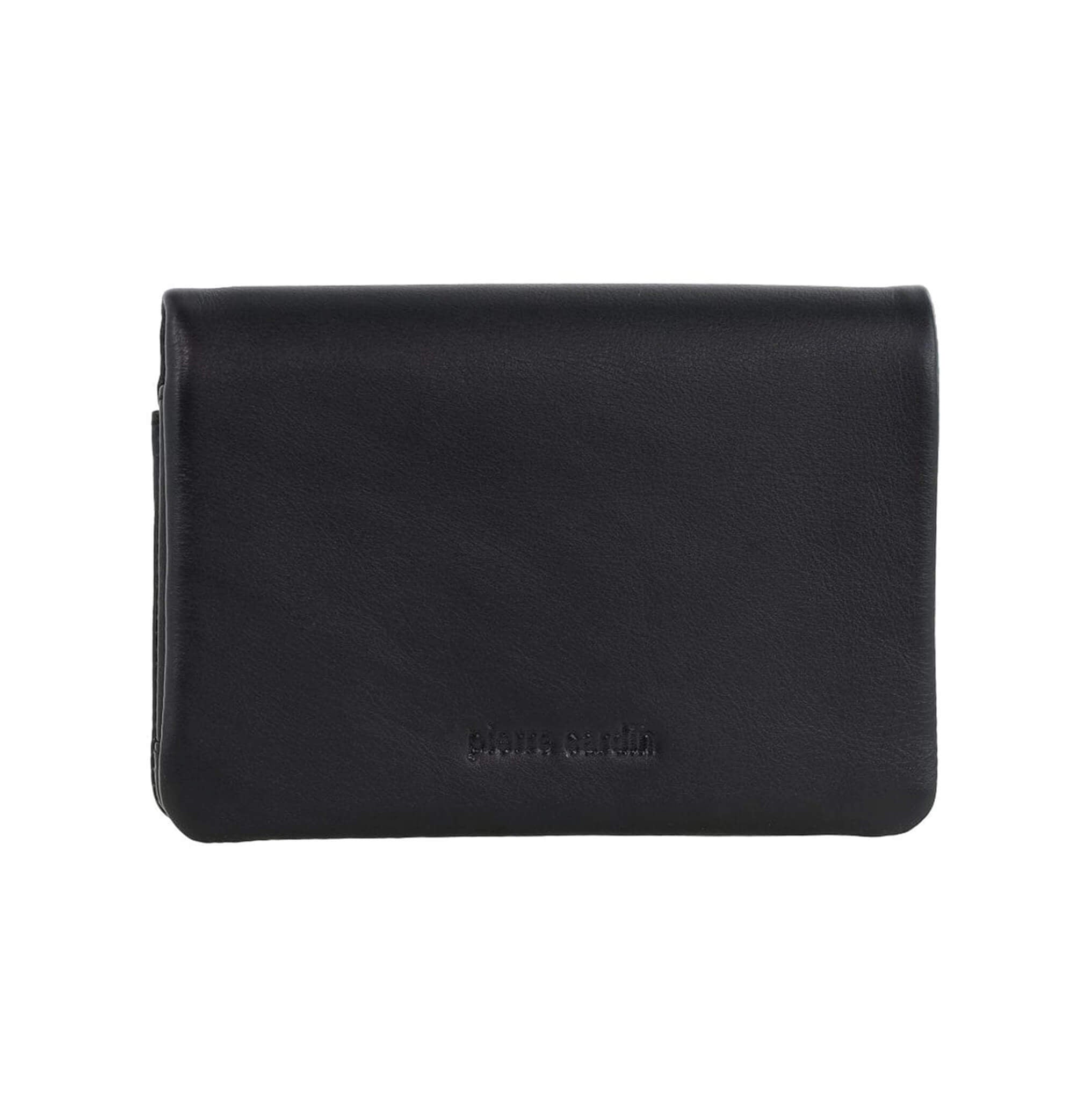 Pierre Cardin Ladies Leather Bi-fold Wallet in Black