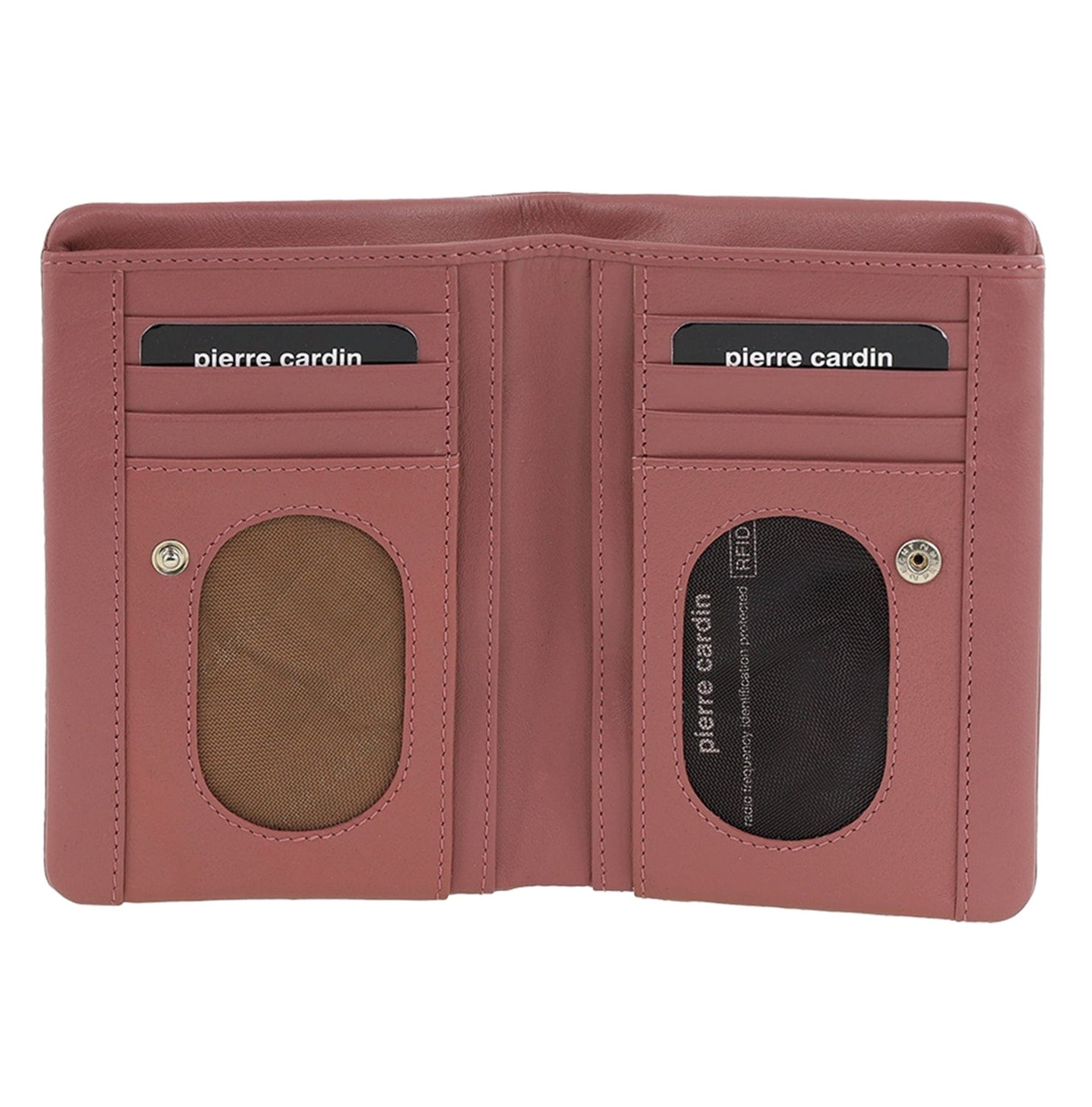 Pierre Cardin Ladies Leather Bi-fold Wallet in Blush