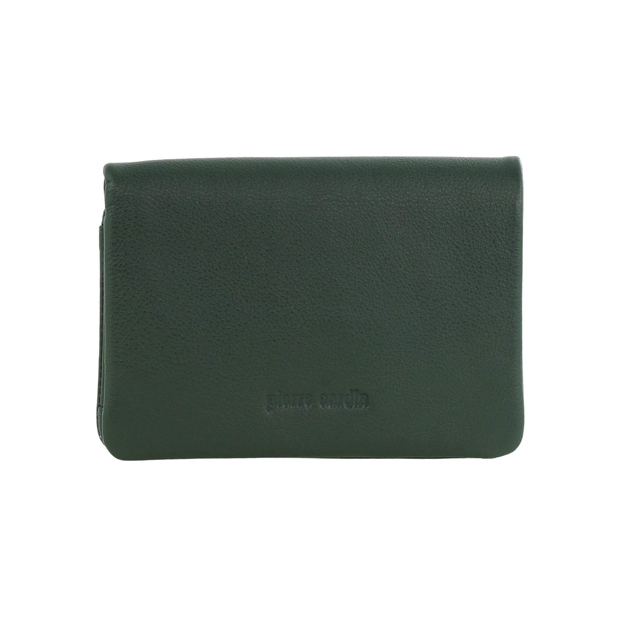 Pierre Cardin Ladies Leather Bi-fold Wallet in Green