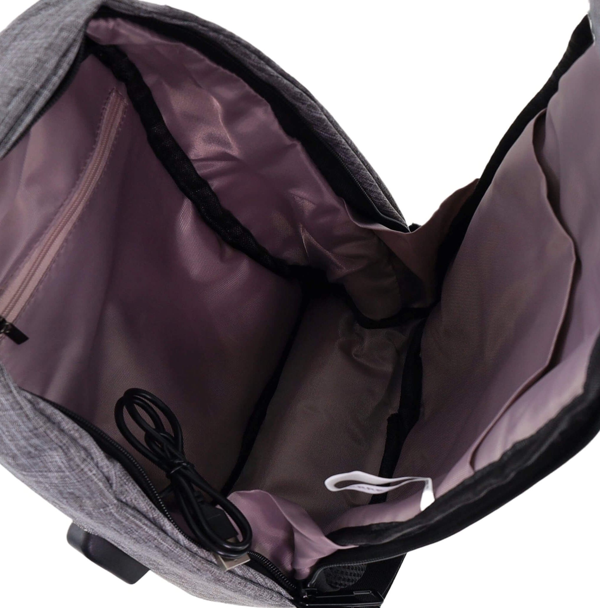 Pierre Cardin grey nylon men’s sling bag