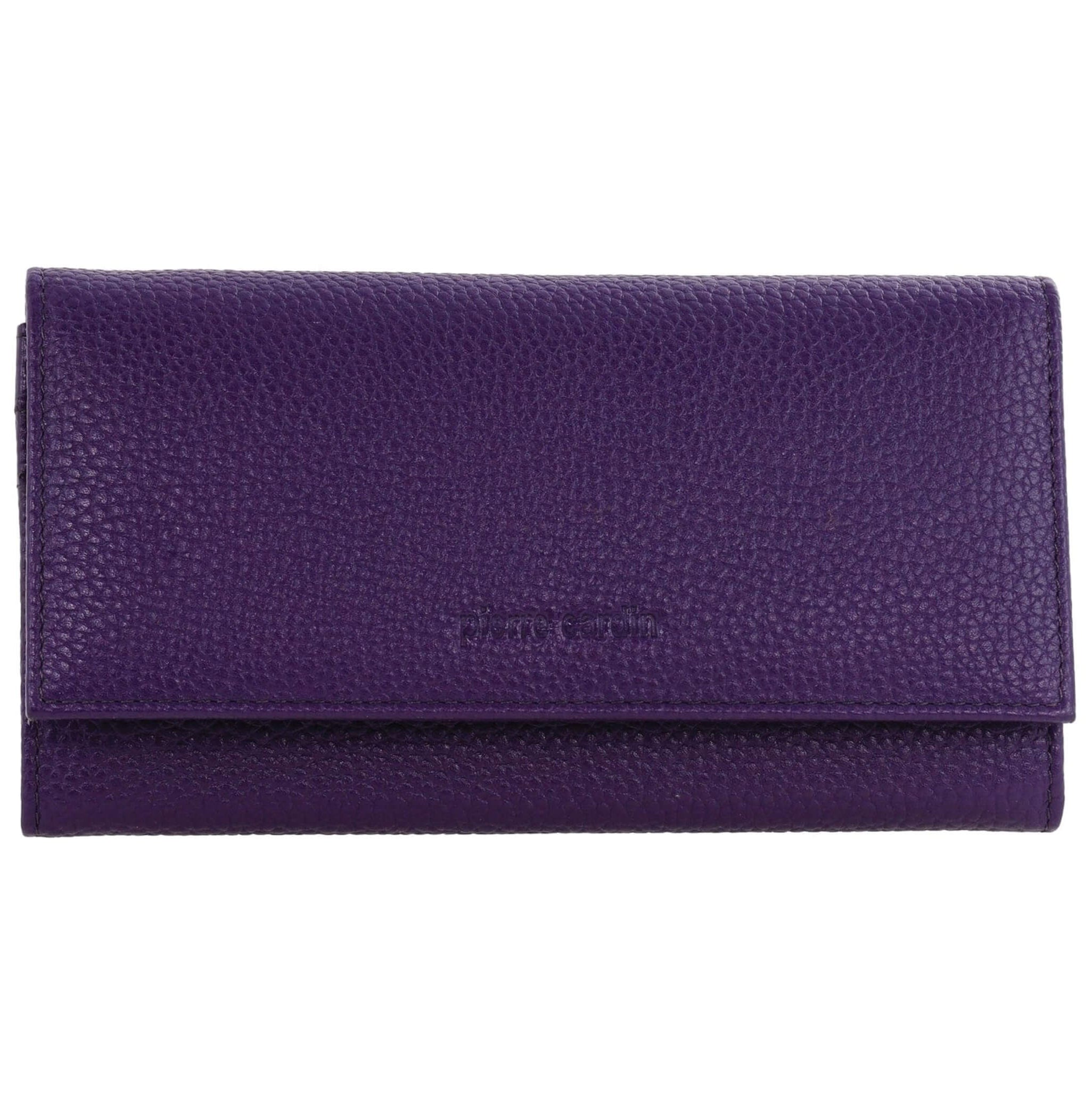 Pierre Cardin Soft Italian Ladies Leather Wallet in Purple