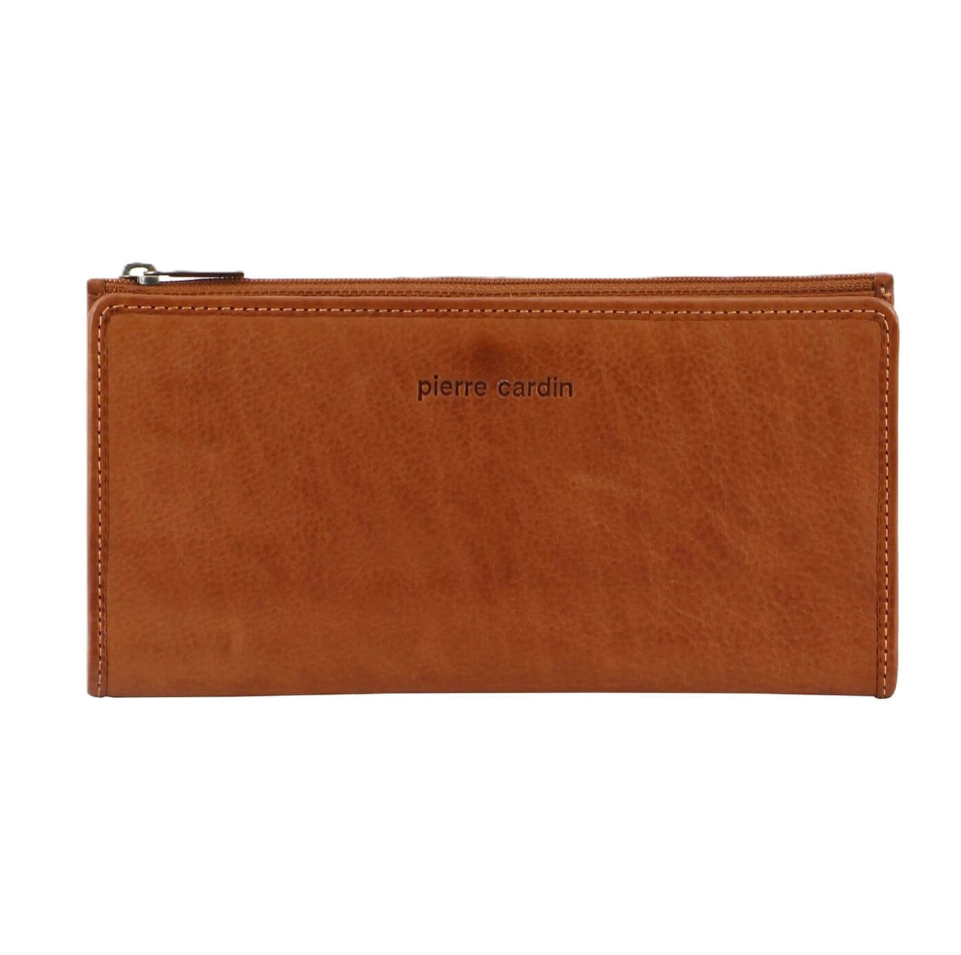 Pierre Cardin Ladies’ Leather Bi-Fold Wallet in Cognac