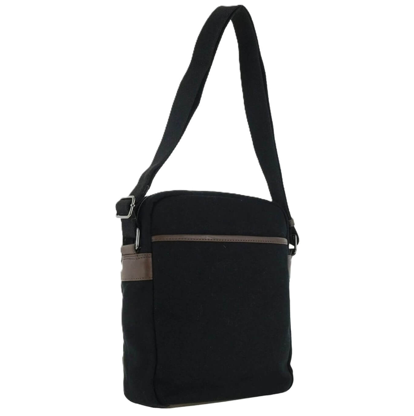 Police Men's Rustic Canvas Crossbody Bag in Black