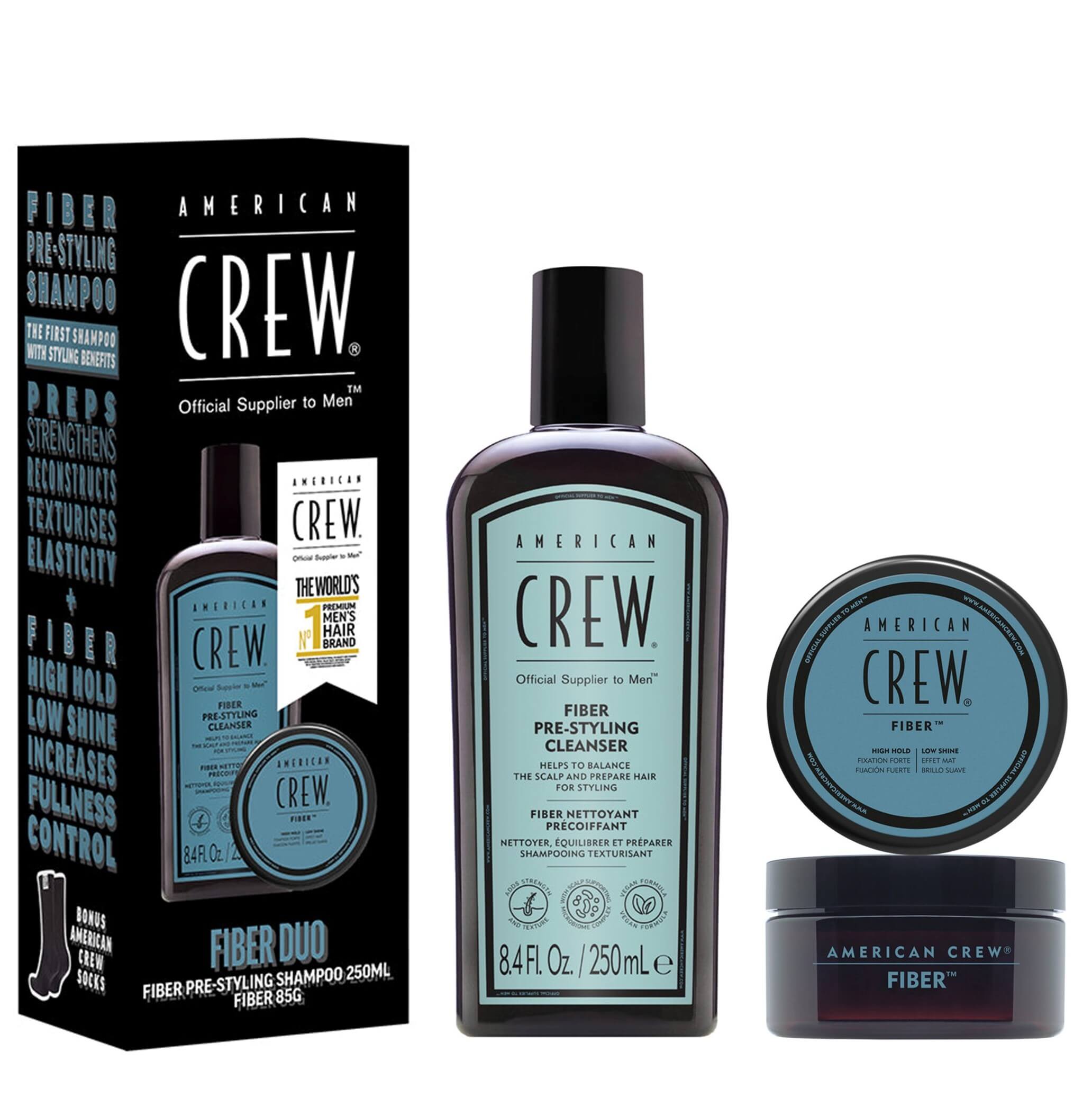 AMERICAN CREW Mens Fiber Pre-Styling Cleanser DUO Pack