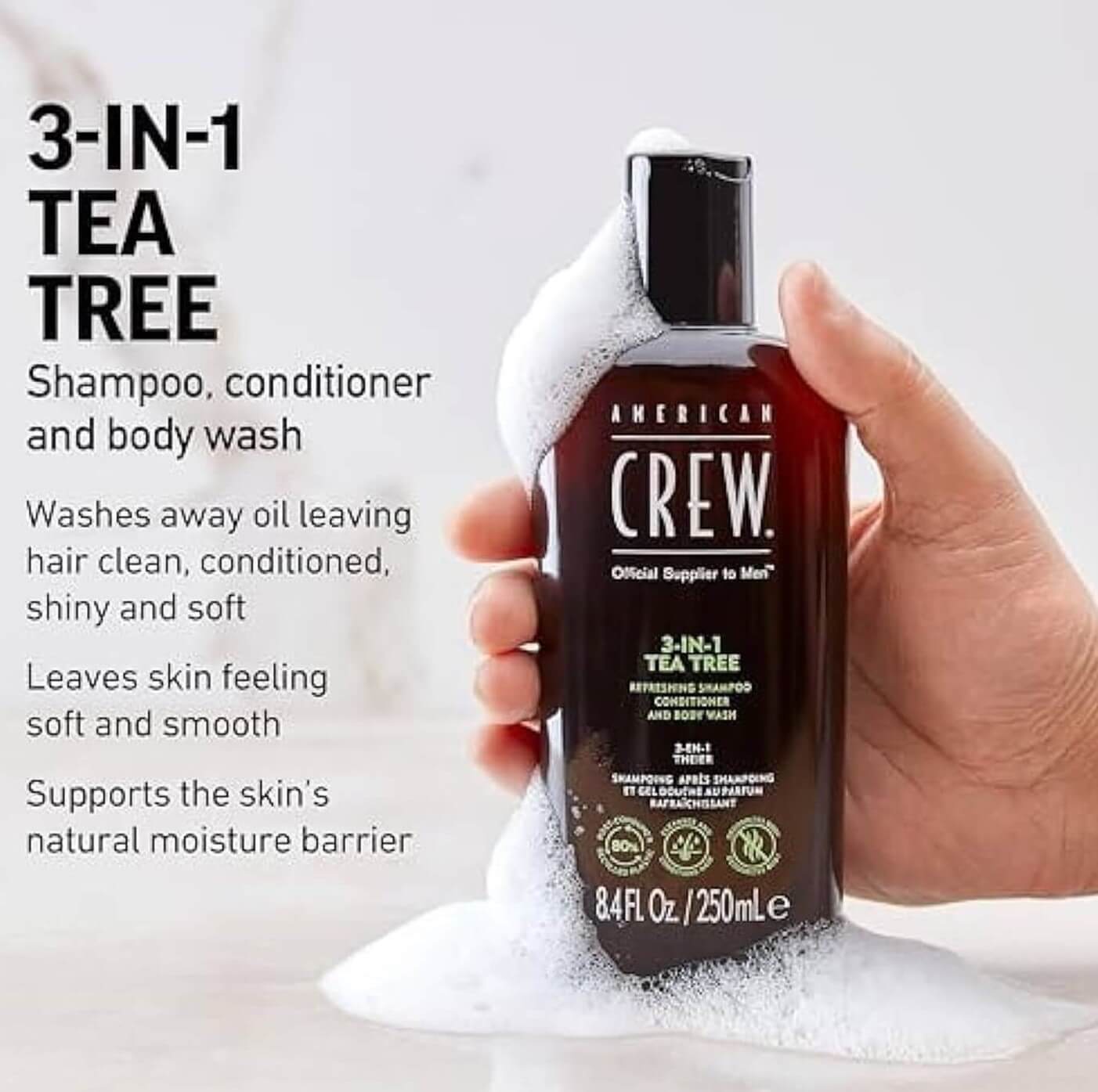 American Crew 3-IN-1 Tea Tree/Fiber
