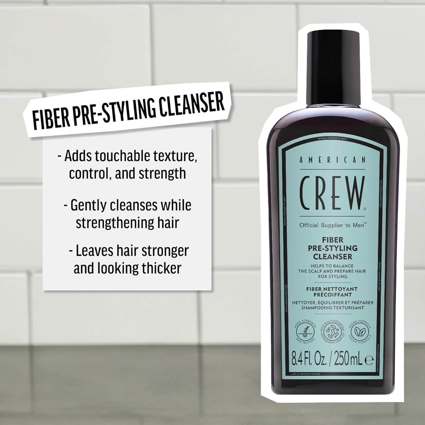AMERICAN CREW Mens Fiber Pre-Styling Cleanser 