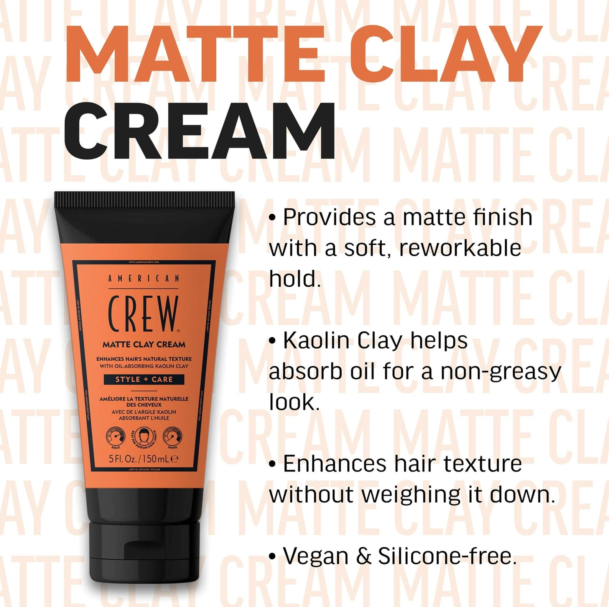 American Crew Style + Care Matte Clay Cream 150ml