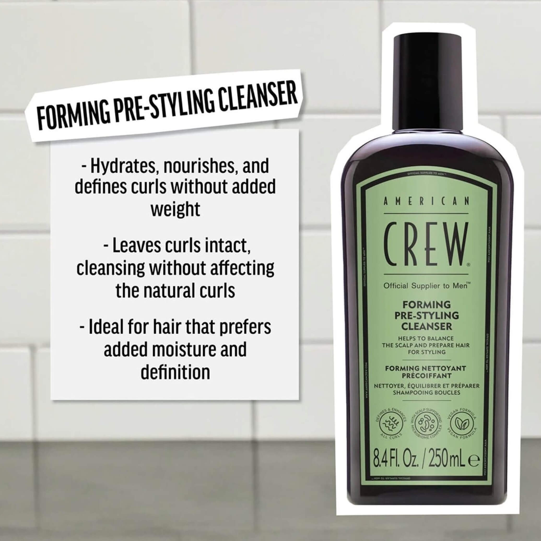 AMERICAN CREW Mens Forming Cream Pre-Styling DUO Pack