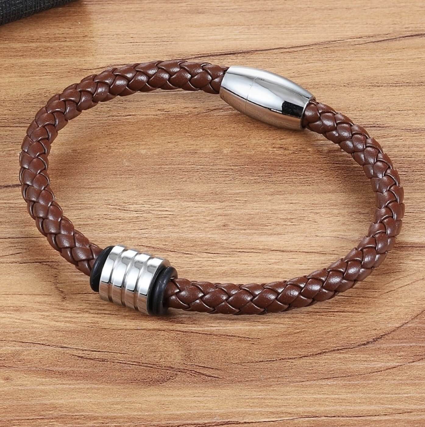 Unisex Braided Rope Leather Bracelet