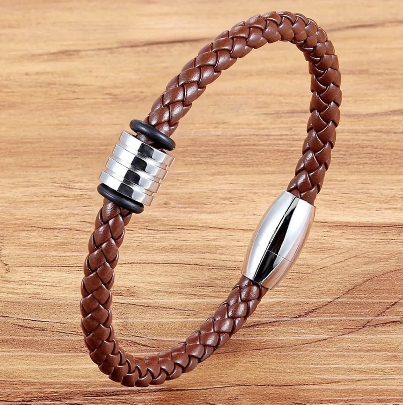 Unisex Braided Rope Leather Bracelet