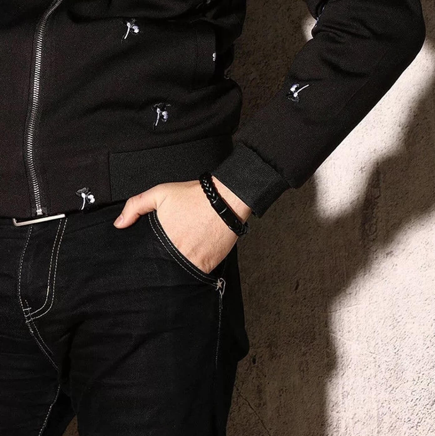 Mens Lash Leather Bracelet