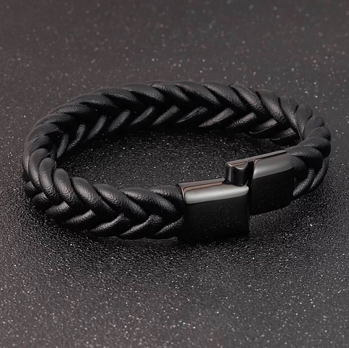 Mens Lash Leather Bracelet