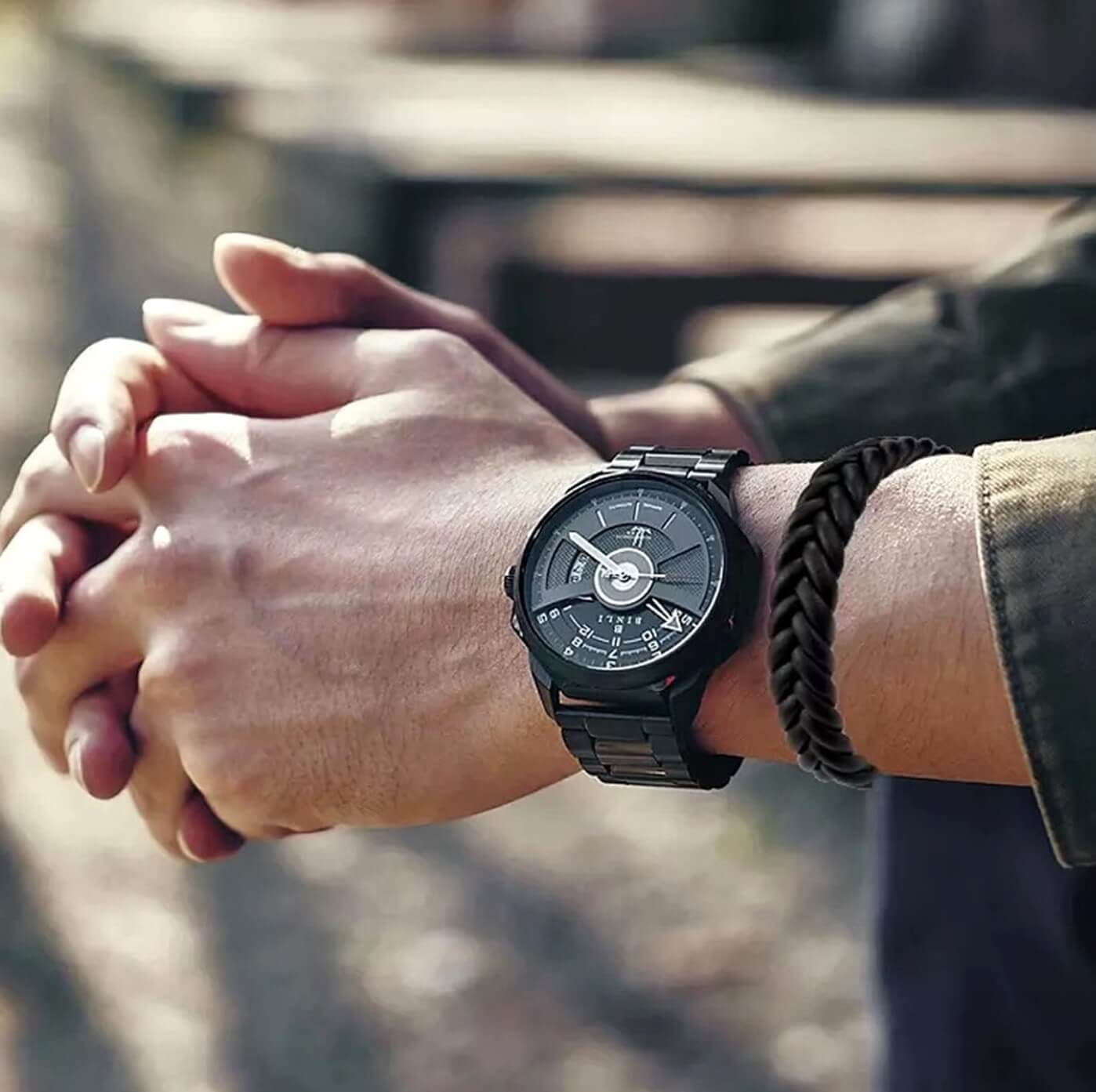 Mens Lash Leather Bracelet