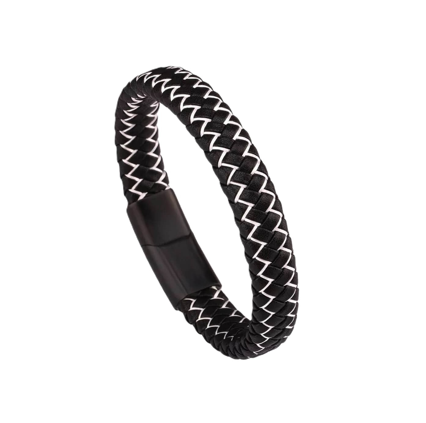 Stella Black Leather Bracelet
